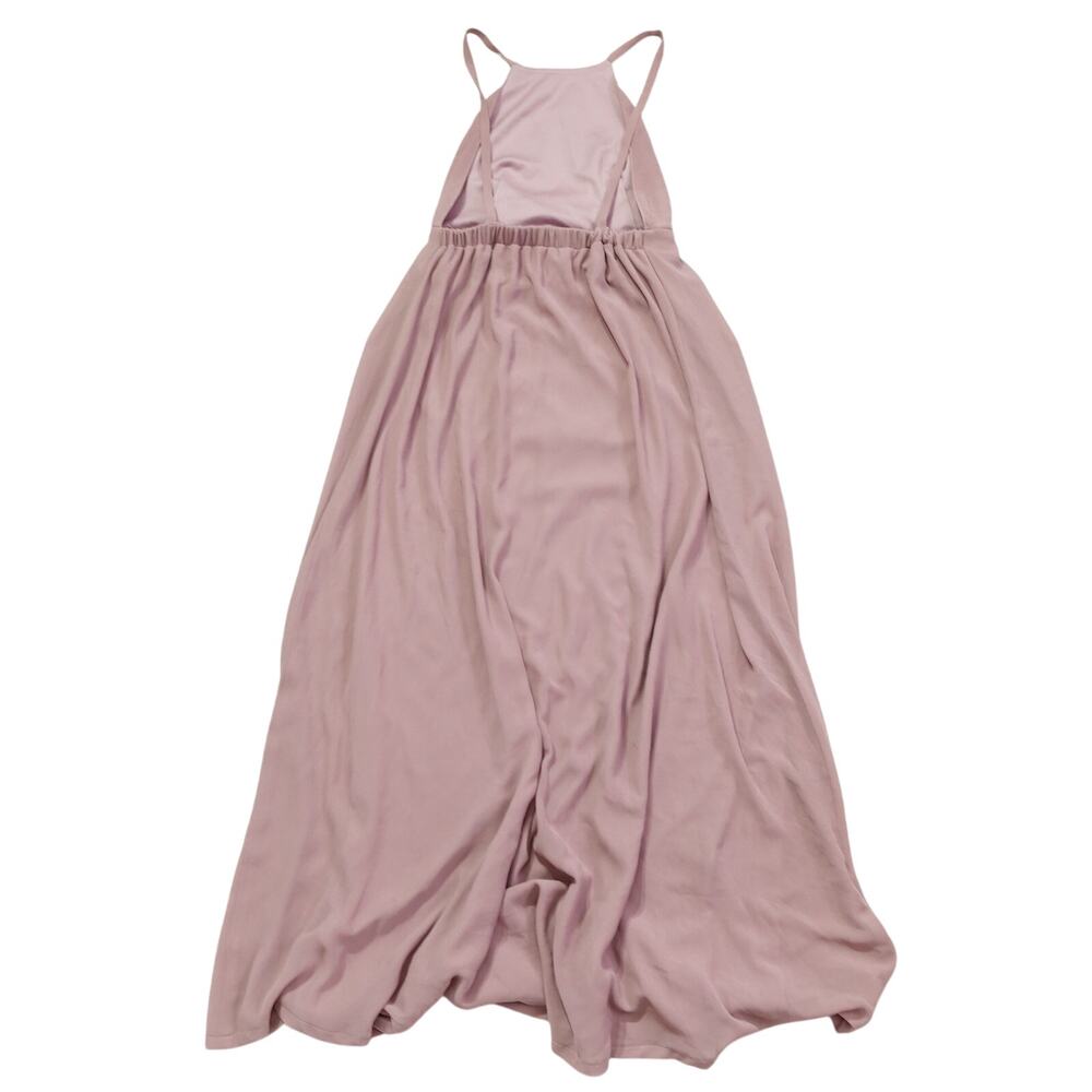 Show Me Your Mumu Womens Open Back Bridesmaid Dress High Neck Sleeveless Pink M - Picture 2 of 8